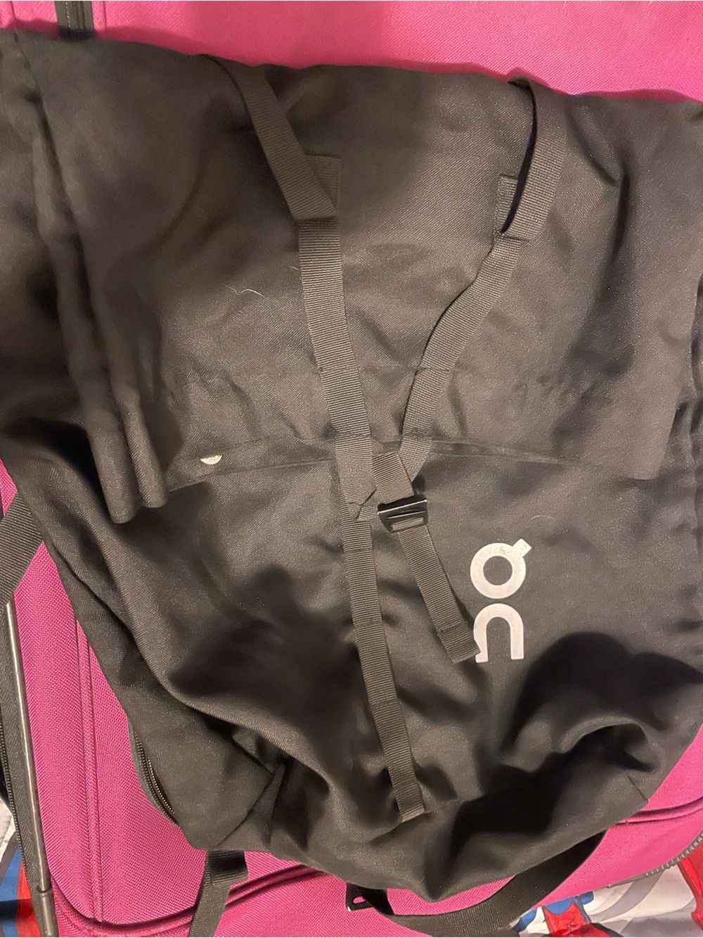 On Running Black Backpack with White Logo - Picture 1 of 3